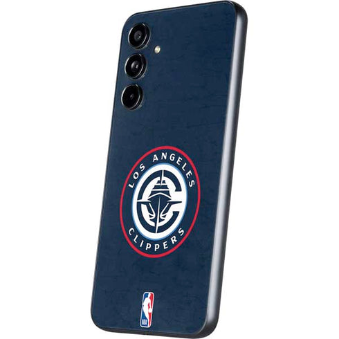 NBA Los Angeles Clippers Distressed Blue Galaxy A54 5G Skin